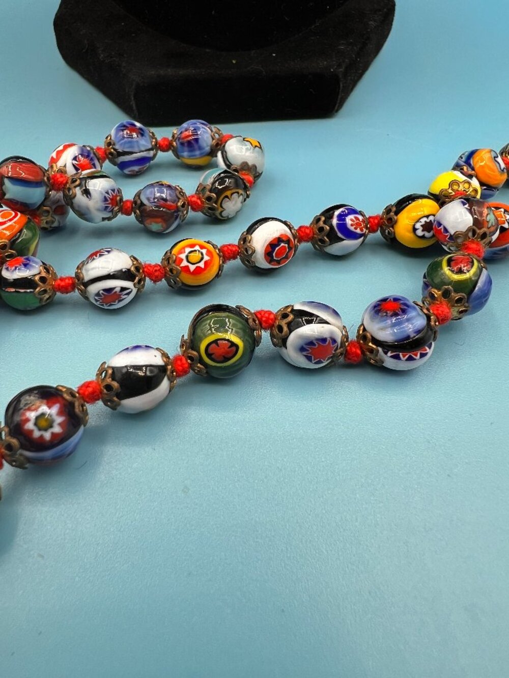 Vintage Murano Glass Breaded Necklace